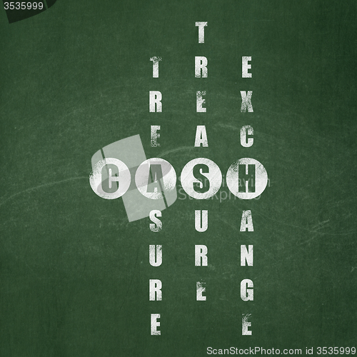 Image of Currency concept: Cash in Crossword Puzzle