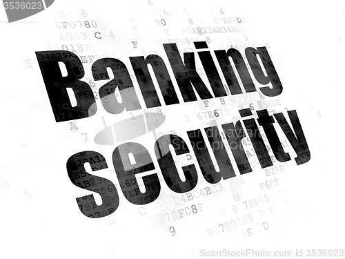 Image of Privacy concept: Banking Security on Digital background