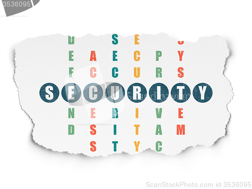 Image of Security concept: Security in Crossword Puzzle