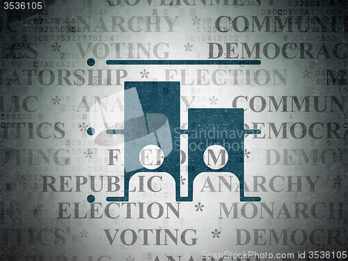 Image of Political concept: Election on Digital Paper background