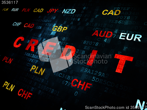 Image of Business concept: Credit on Digital background