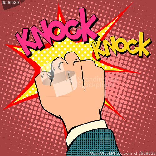 Image of Knock door hand