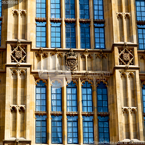 Image of old in london  historical    parliament glass  window    structu