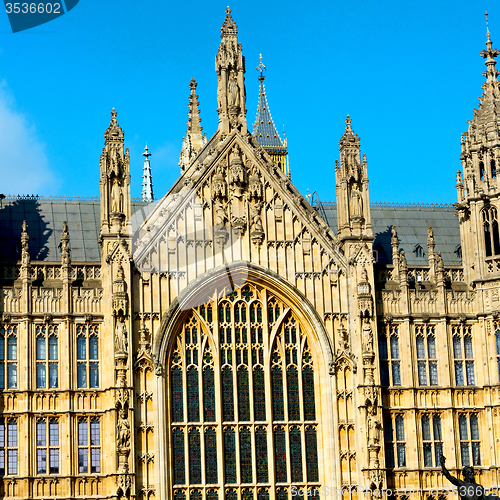 Image of old in london  historical    parliament glass  window    structu