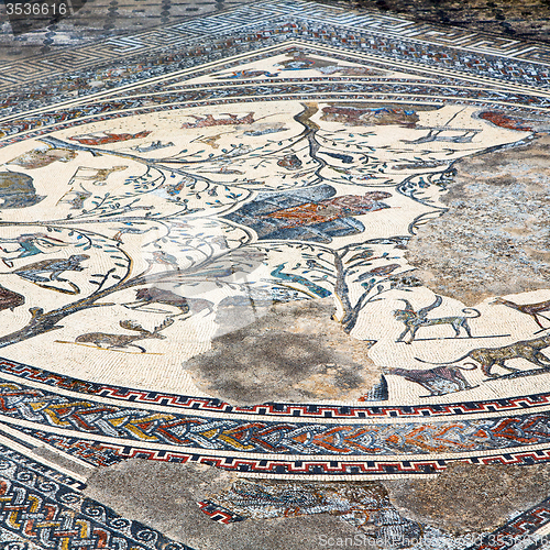 Image of roof mosaic in the old city morocco africa and history travel