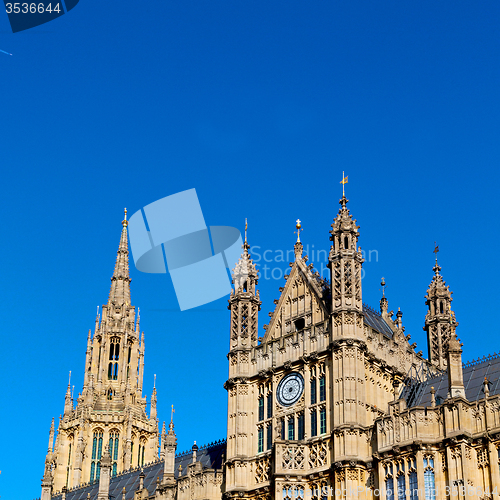 Image of in london old historical    parliament glass  window    structur