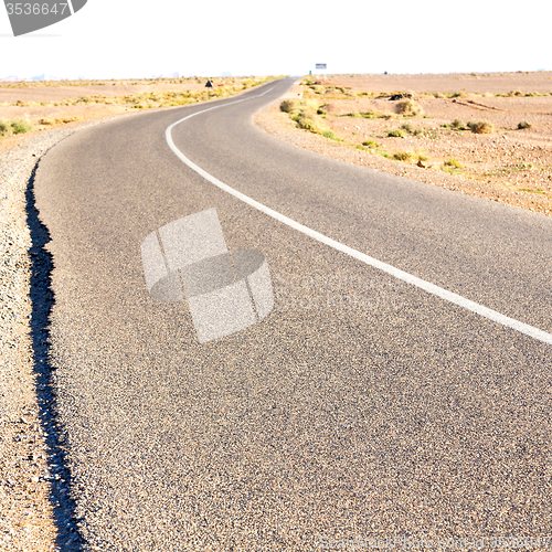 Image of street  in    valley  morocco    africa the atlas dry mountain a