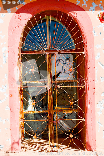 Image of   window in  africa old construction and 