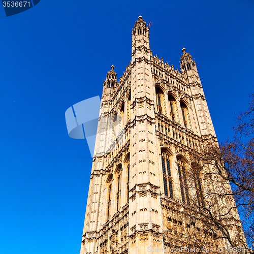 Image of in london old historical    parliament glass  window    structur