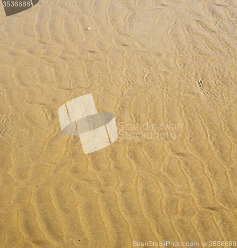 Image of morocco in africa brown coastline wet sand beach near atlantic o