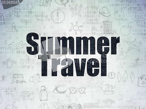 Image of Travel concept: Summer Travel on Digital Paper background