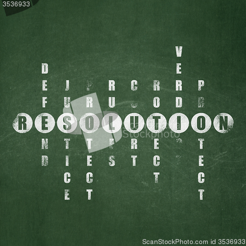 Image of Law concept: Resolution in Crossword Puzzle