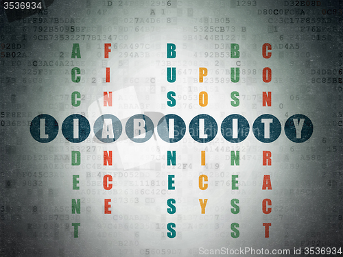 Image of Insurance concept: Liability in Crossword Puzzle