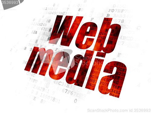 Image of Web design concept: Web Media on Digital background