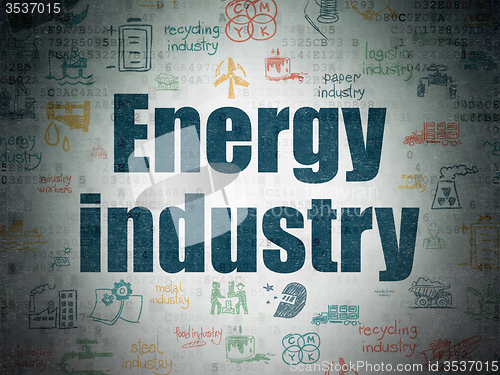 Image of Manufacuring concept: Energy Industry on Digital Paper background