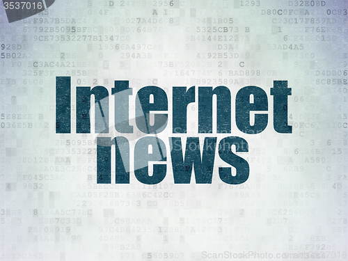 Image of News concept: Internet News on Digital Paper background