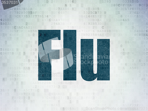 Image of Healthcare concept: Flu on Digital Paper background