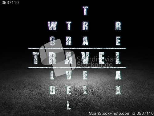 Image of Travel concept: Travel in Crossword Puzzle