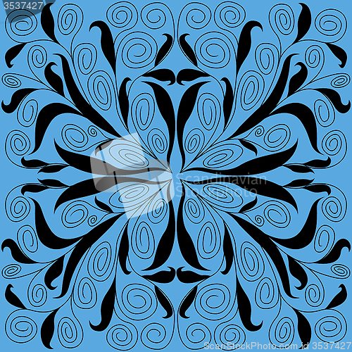 Image of Abstract floral vector pattern