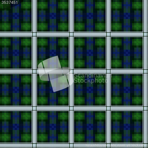 Image of Seamless checkered dark vector pattern