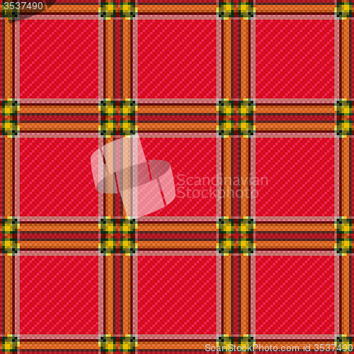Image of Seamless red checkered pattern