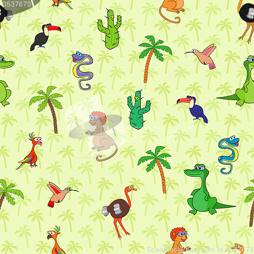 Image of Seamless various animal pattern