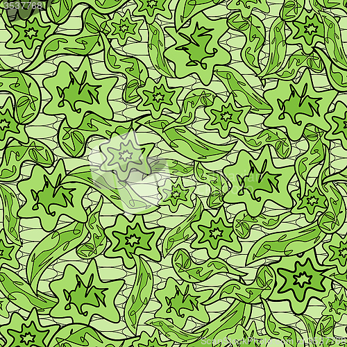 Image of Abstract herbal camouflage pattern