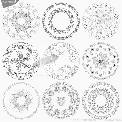 Image of Nine Circular Patterns