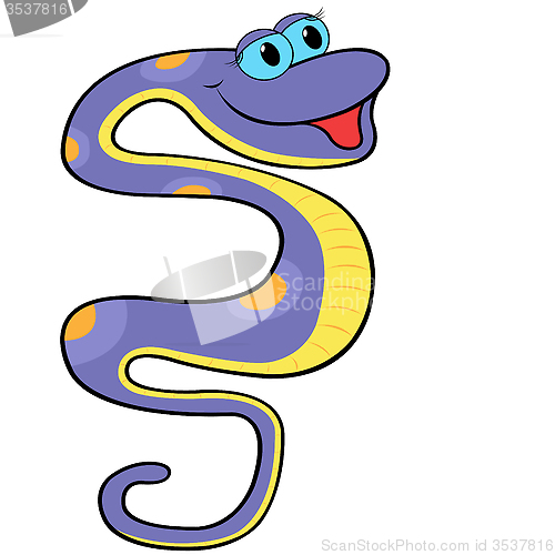 Image of Boa Cartoon Vector Illustration