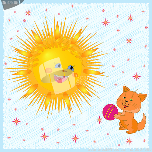 Image of Sun And Kitten