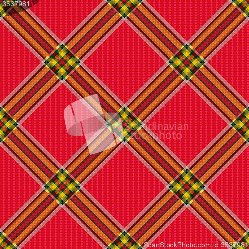 Image of Checkered diagonal tartan fabric seamless pattern