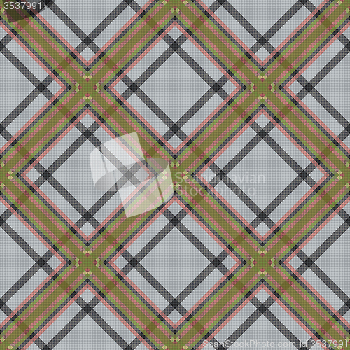 Image of Diagonal tartan brown and gray fabric seamless texture 