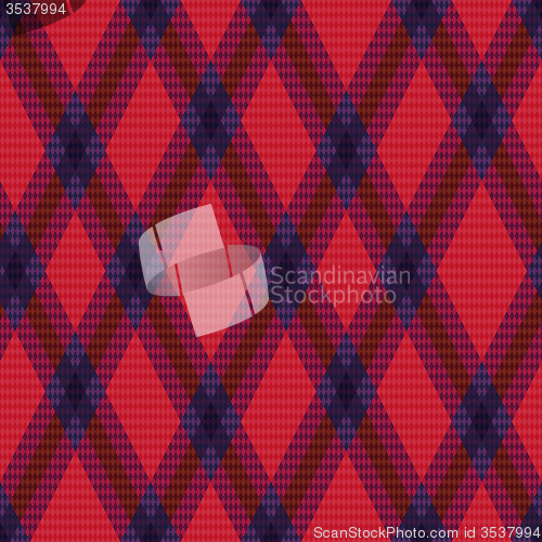 Image of Rhombic tartan green and red fabric seamless texture