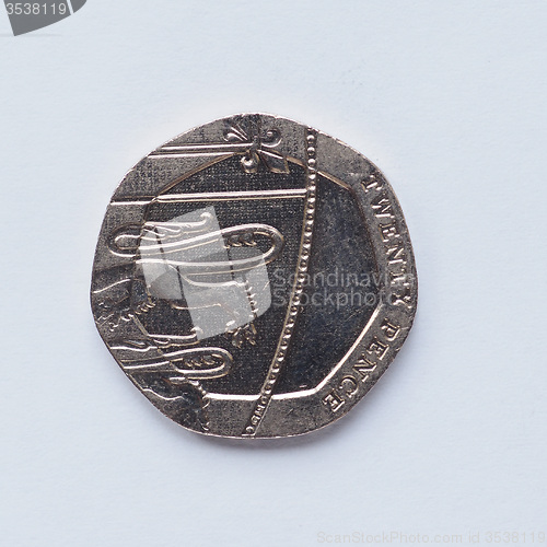 Image of UK 20 pence coin