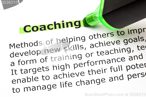 Image of Coaching Definition