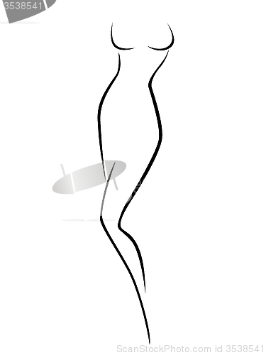 Image of Abstract female body contour 