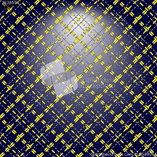 Image of Yellow grid on a lighting background