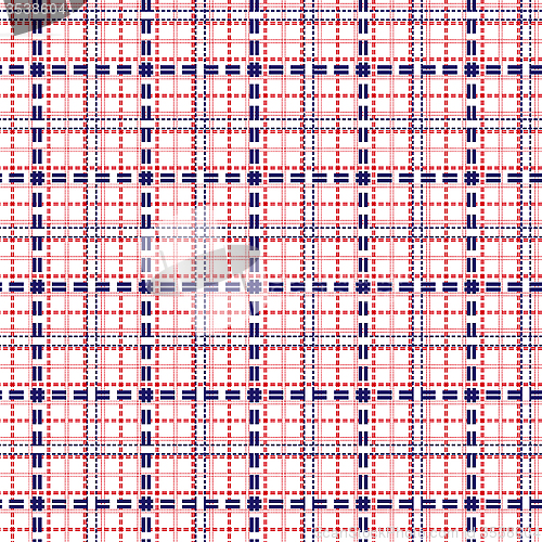 Image of Seamless mesh pattern in blue and red