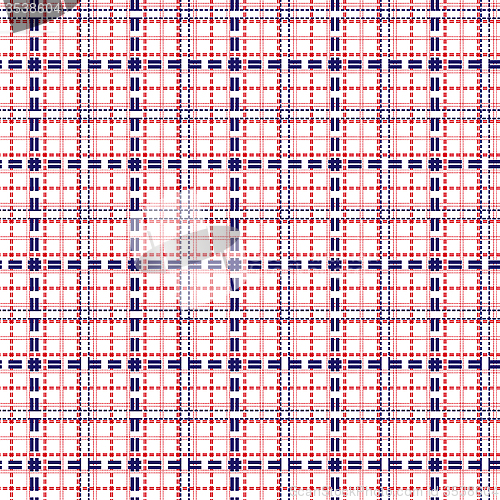 Image of Seamless mesh pattern in blue and red