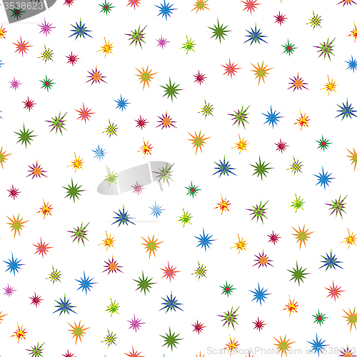 Image of Colourful stars seamless pattern