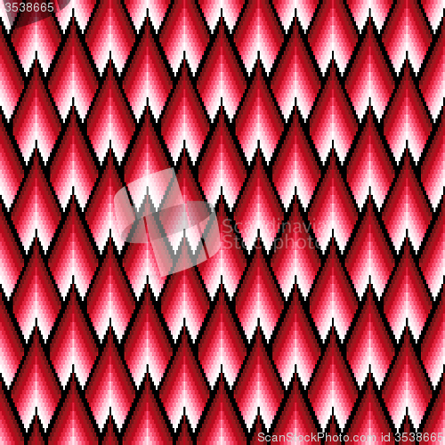 Image of Seamless pattern with red elements