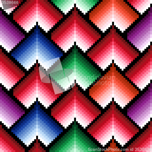 Image of Seamless pattern with multicolor elements