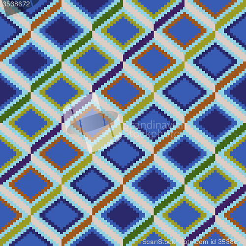 Image of Seamless pattern with rhombic elements
