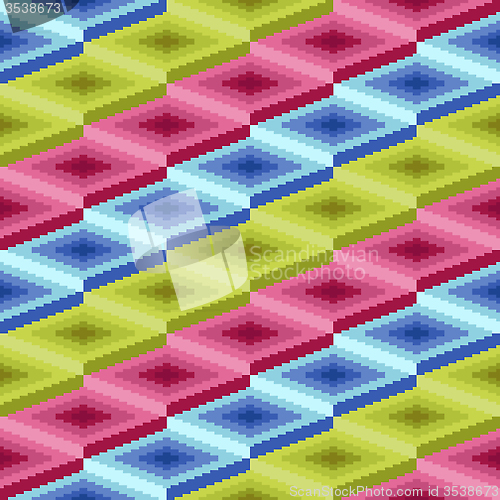 Image of Seamless pattern with rhombic details