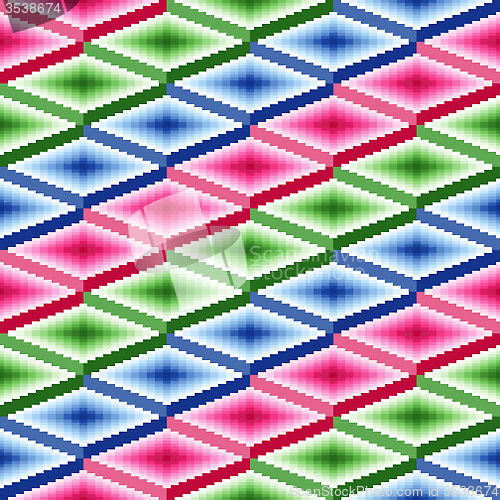 Image of Seamless pattern with rhombic details