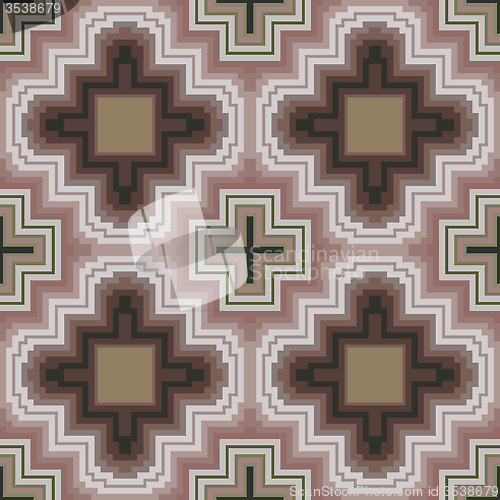 Image of Seamless pattern in soft cocoa hues