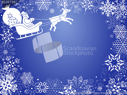 Image of Christmas greeting card with Santa