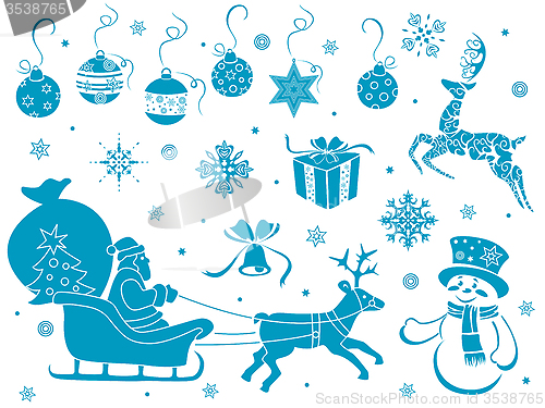Image of Set of Christmas stencils
