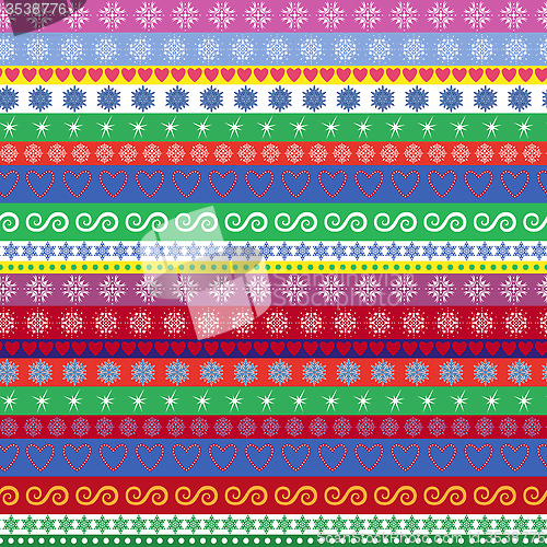 Image of Christmas striped seamless pattern
