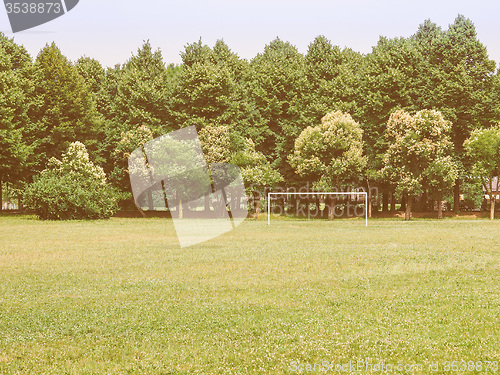 Image of Retro looking Dalla Chiesa park in Collegno